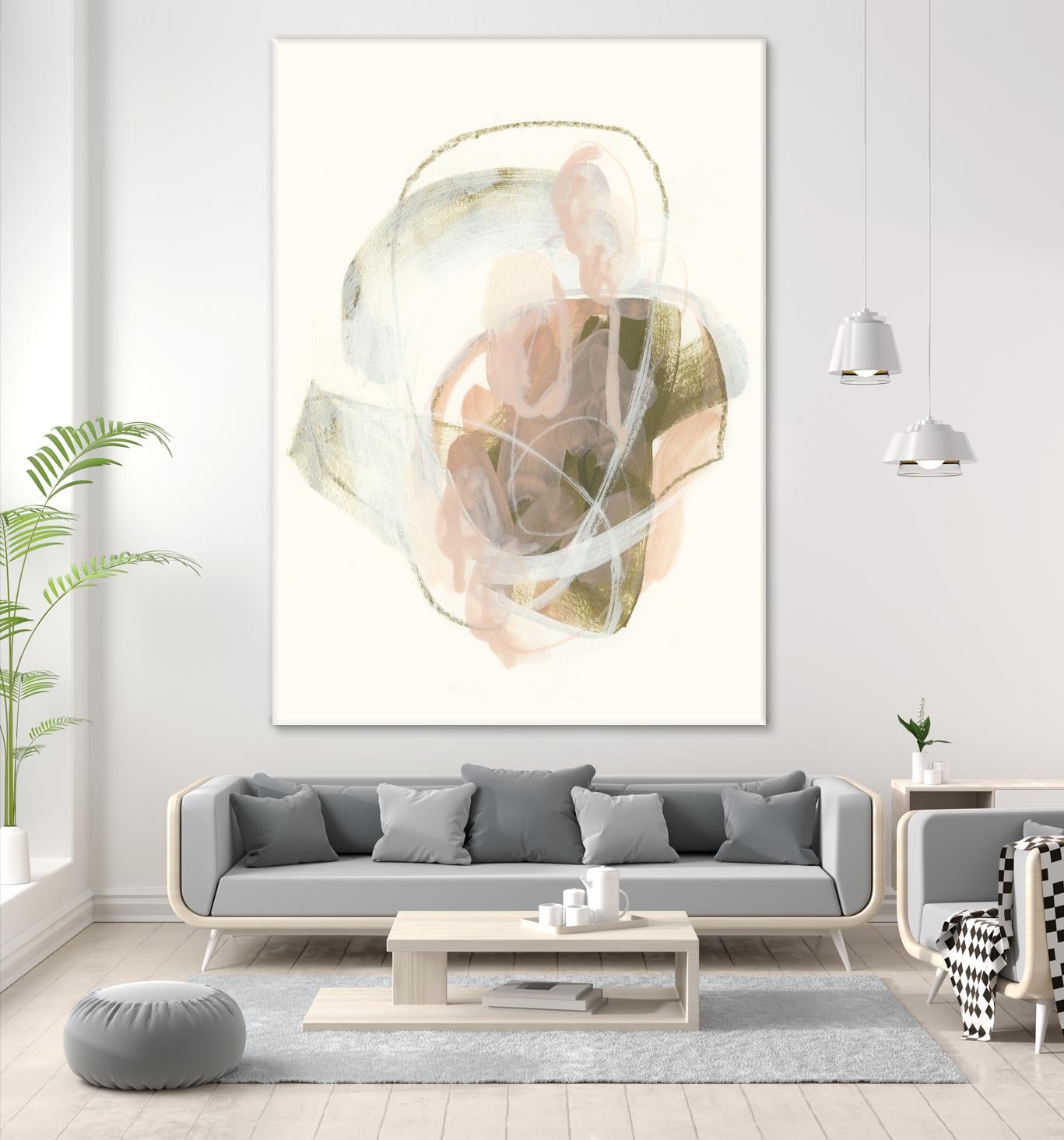 Hyacinth Gesture I by June Erica Vess on GIANT ART - pink abstract