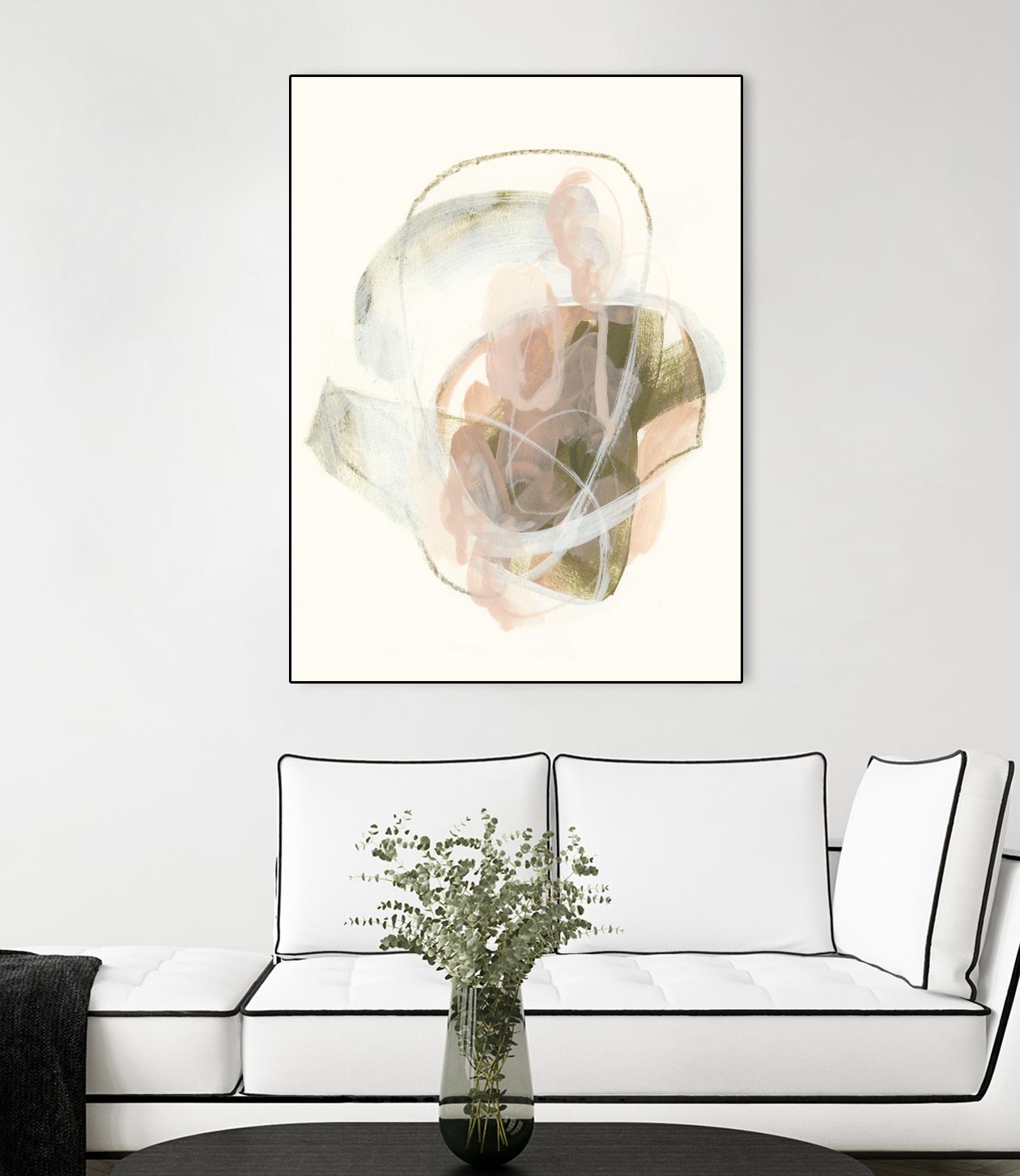 Hyacinth Gesture I by June Erica Vess on GIANT ART - pink abstract