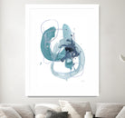 Aqua Orbit II by June Erica Vess on GIANT ART - blue abstract