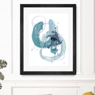 Aqua Orbit II by June Erica Vess on GIANT ART - blue abstract