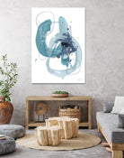 Aqua Orbit II by June Erica Vess on GIANT ART - blue abstract