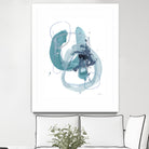 Aqua Orbit II by June Erica Vess on GIANT ART - blue abstract