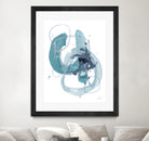 Aqua Orbit II by June Erica Vess on GIANT ART - blue abstract
