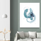 Aqua Orbit II by June Erica Vess on GIANT ART - blue abstract