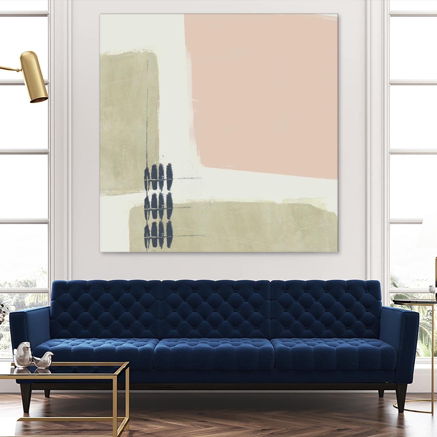 Monotype Abstraction I by Jennifer Goldberger on GIANT ART - pink abstract