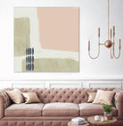 Monotype Abstraction I by Jennifer Goldberger on GIANT ART - pink abstract