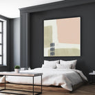 Monotype Abstraction I by Jennifer Goldberger on GIANT ART - pink abstract