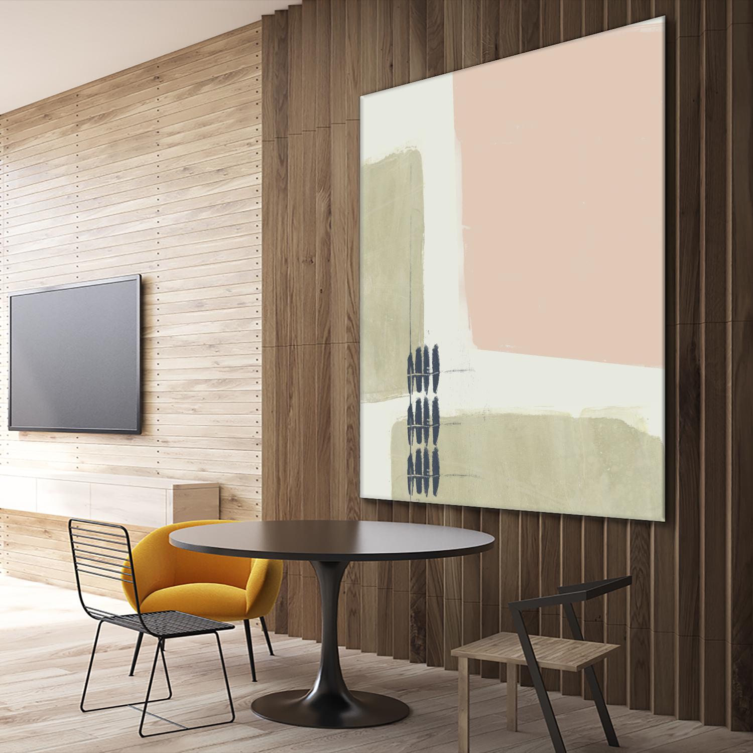 Monotype Abstraction I by Jennifer Goldberger on GIANT ART - pink abstract