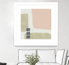 Monotype Abstraction I by Jennifer Goldberger on GIANT ART - pink abstract