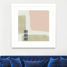 Monotype Abstraction I by Jennifer Goldberger on GIANT ART - pink abstract