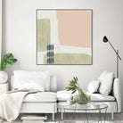 Monotype Abstraction I by Jennifer Goldberger on GIANT ART - pink abstract