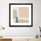 Monotype Abstraction I by Jennifer Goldberger on GIANT ART - pink abstract