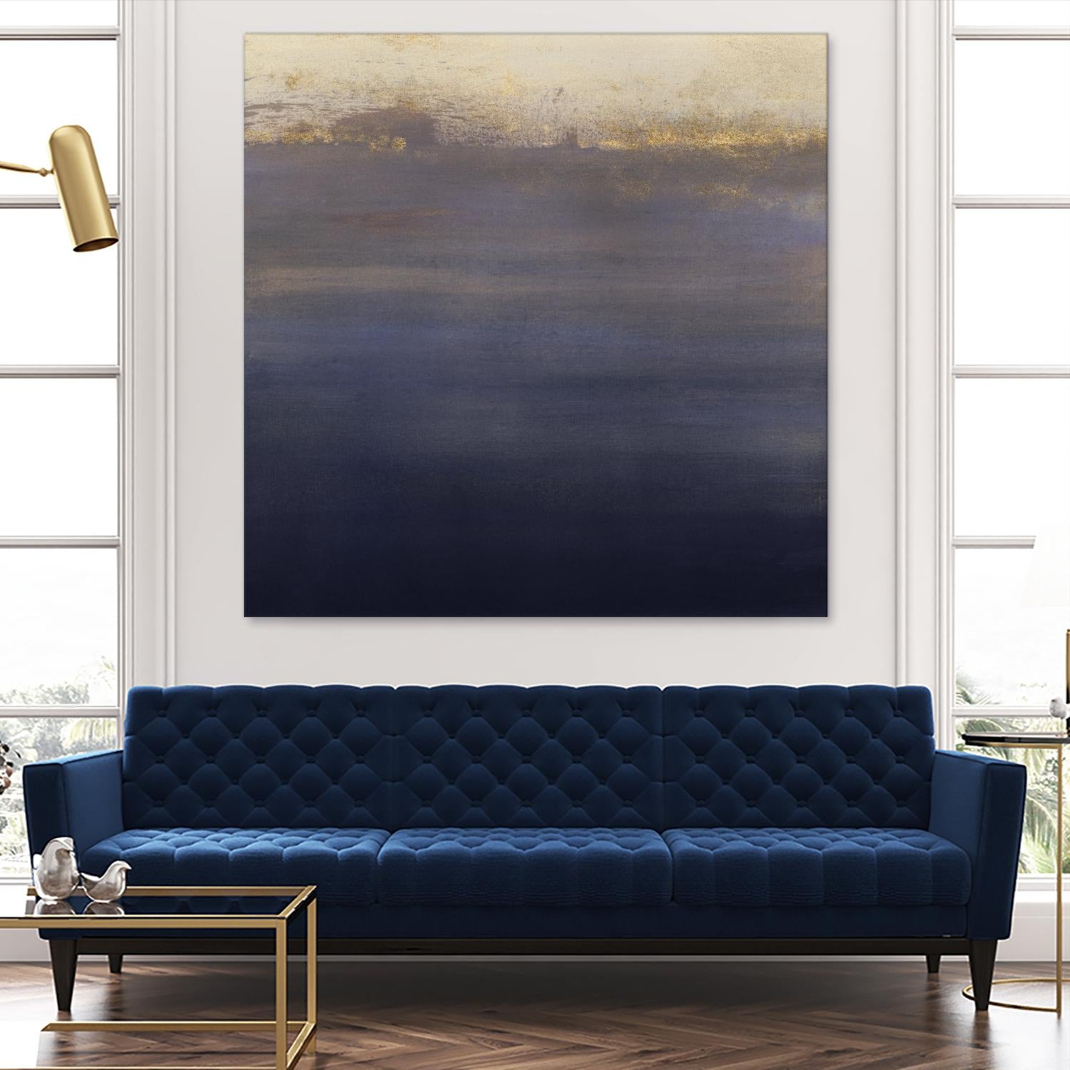 Indigo Sundown I by Victoria Borges on GIANT ART - pink abstract