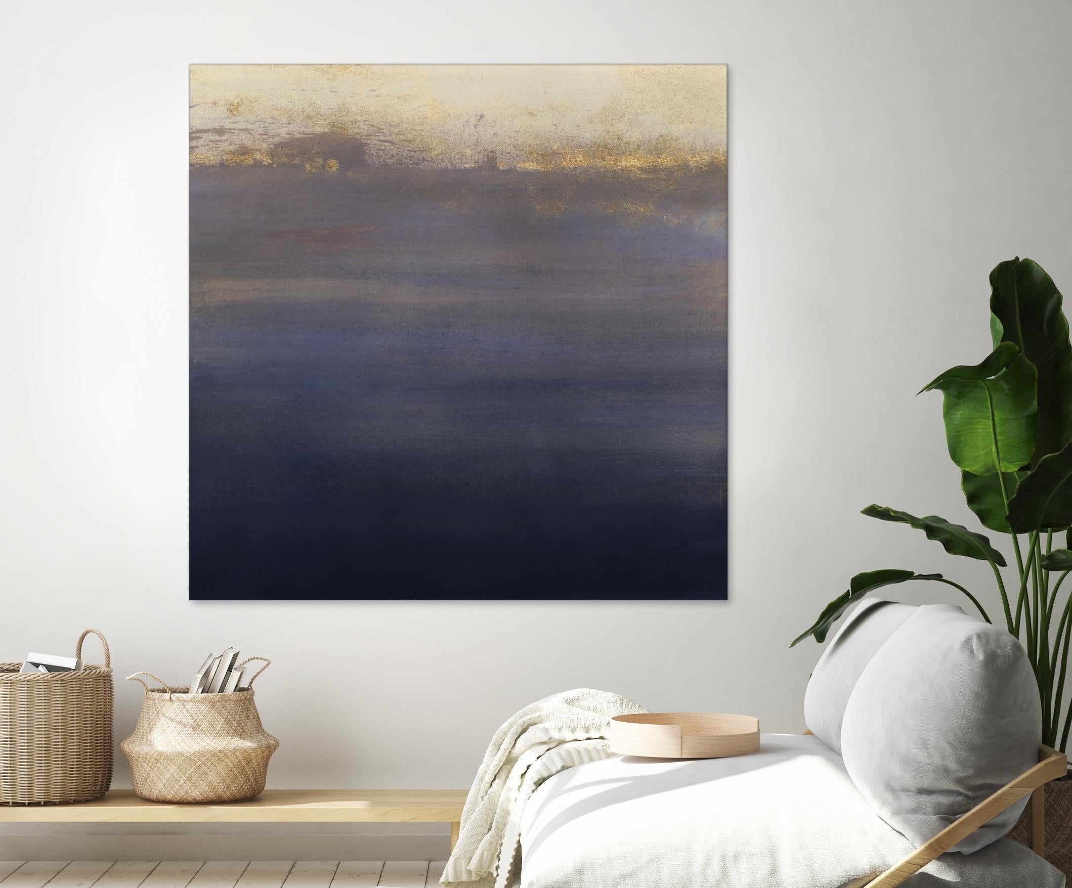 Indigo Sundown I by Victoria Borges on GIANT ART - pink abstract