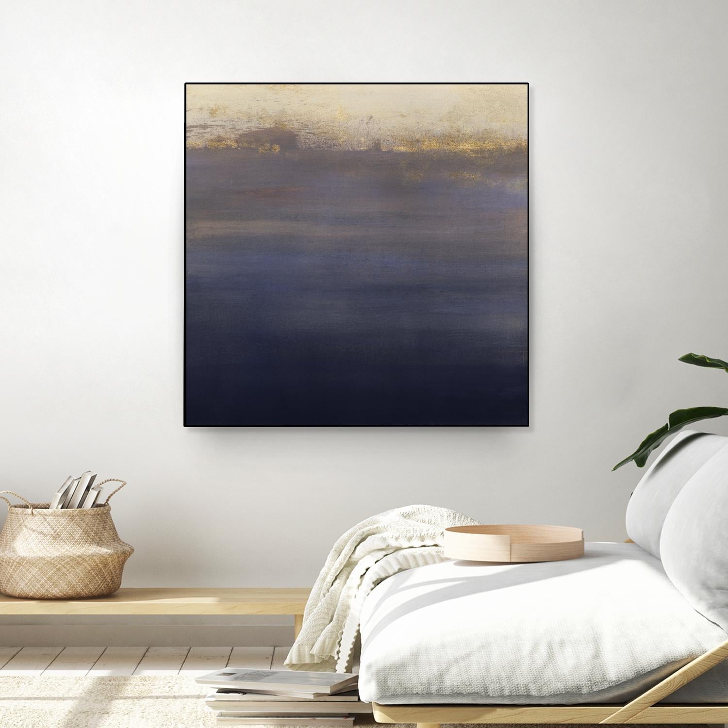 Indigo Sundown I by Victoria Borges on GIANT ART - pink abstract