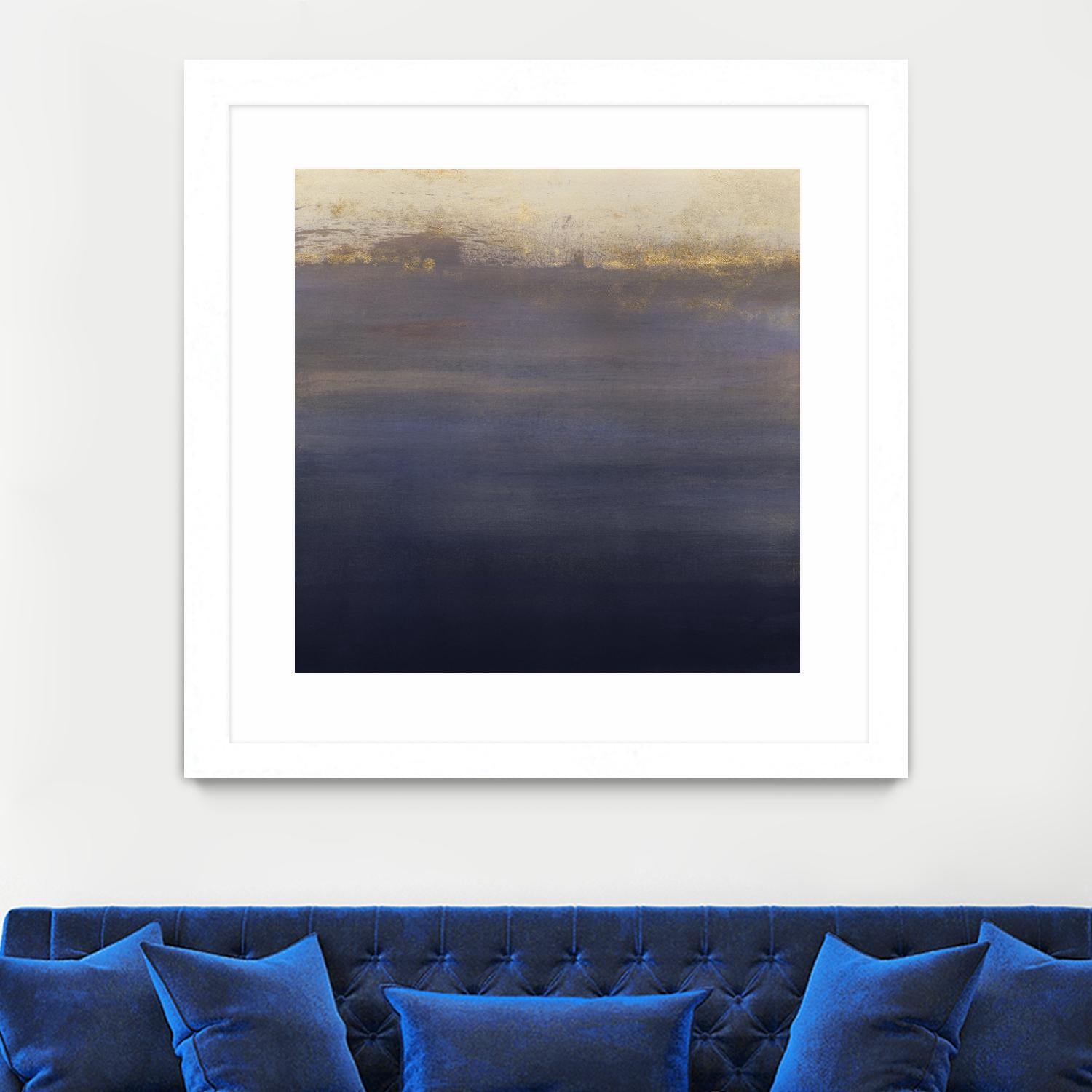 Indigo Sundown I by Victoria Borges on GIANT ART - pink abstract