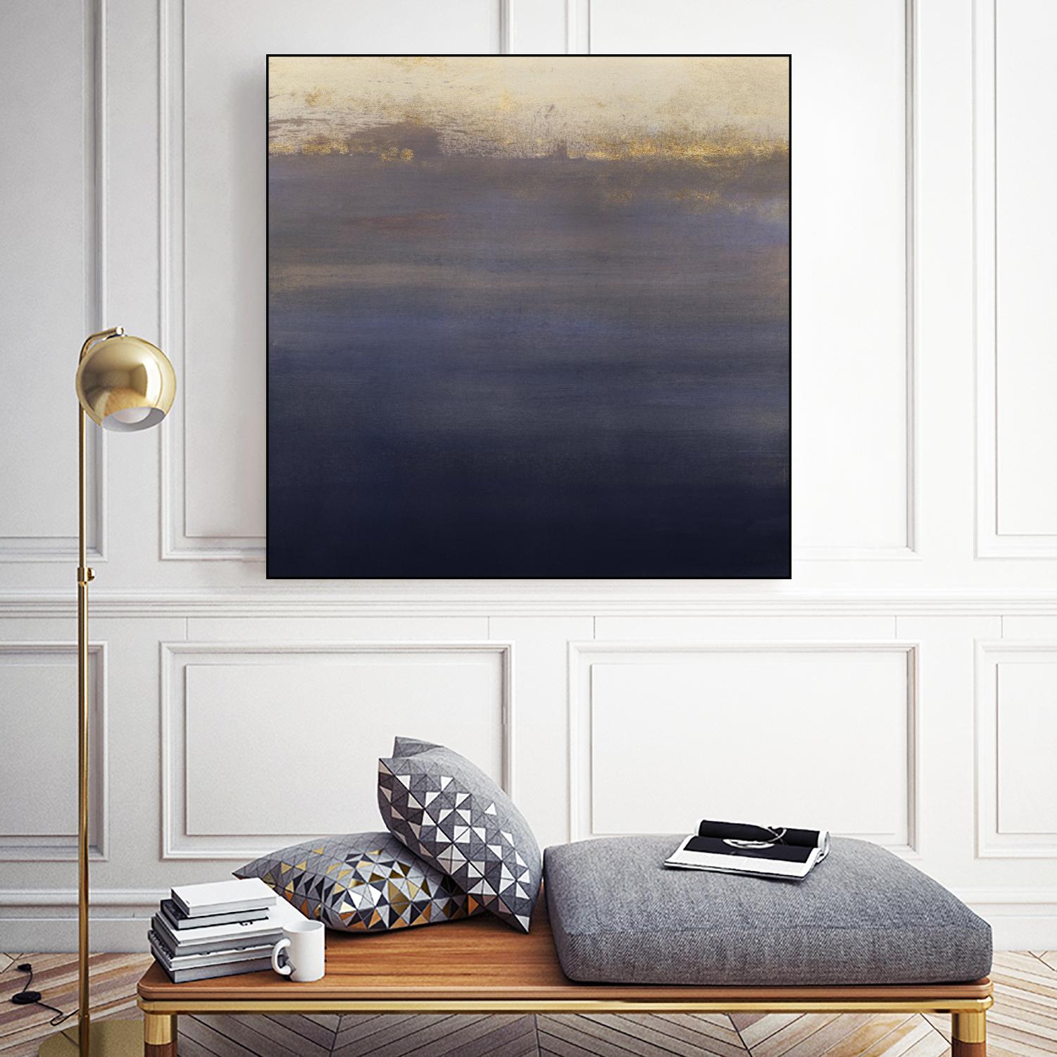 Indigo Sundown I by Victoria Borges on GIANT ART - pink abstract