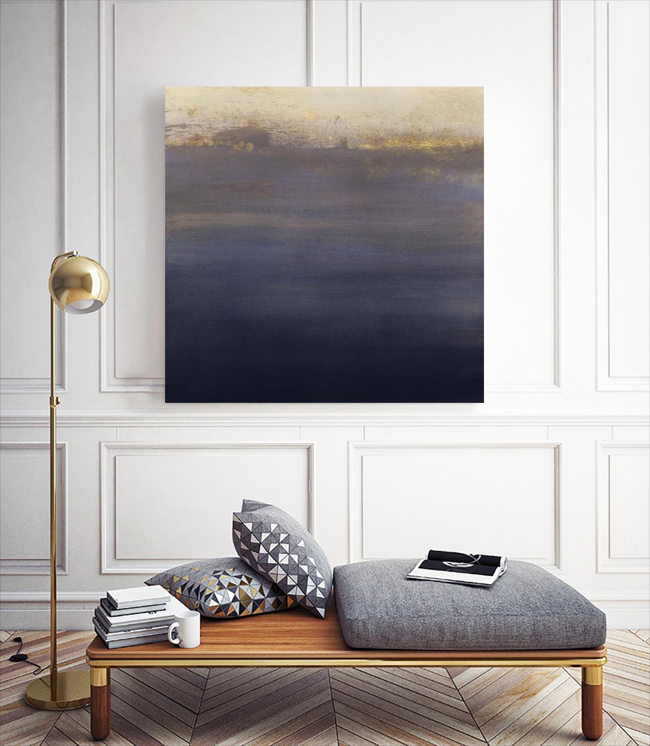 Indigo Sundown I by Victoria Borges on GIANT ART - pink abstract