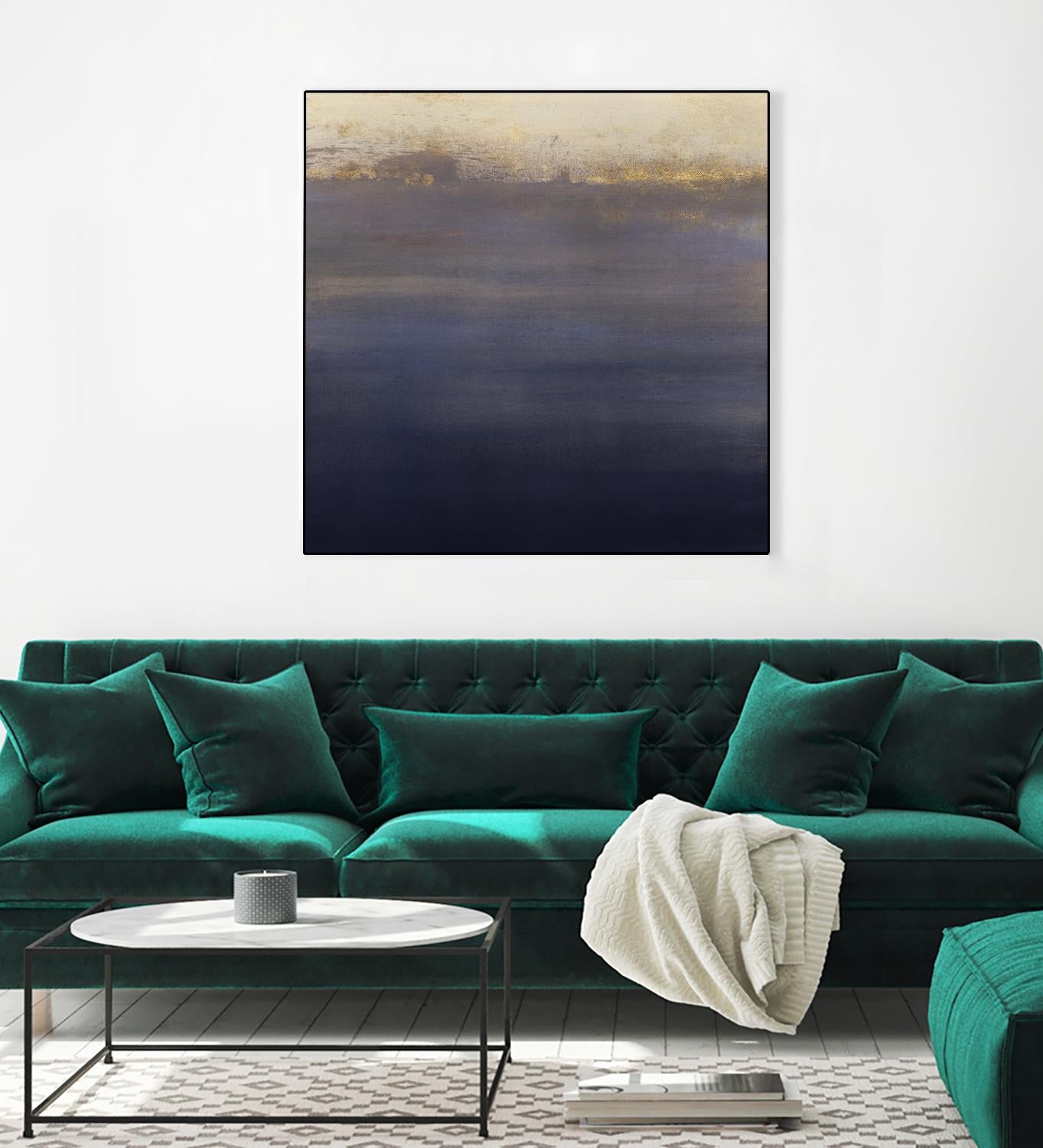 Indigo Sundown I by Victoria Borges on GIANT ART - pink abstract