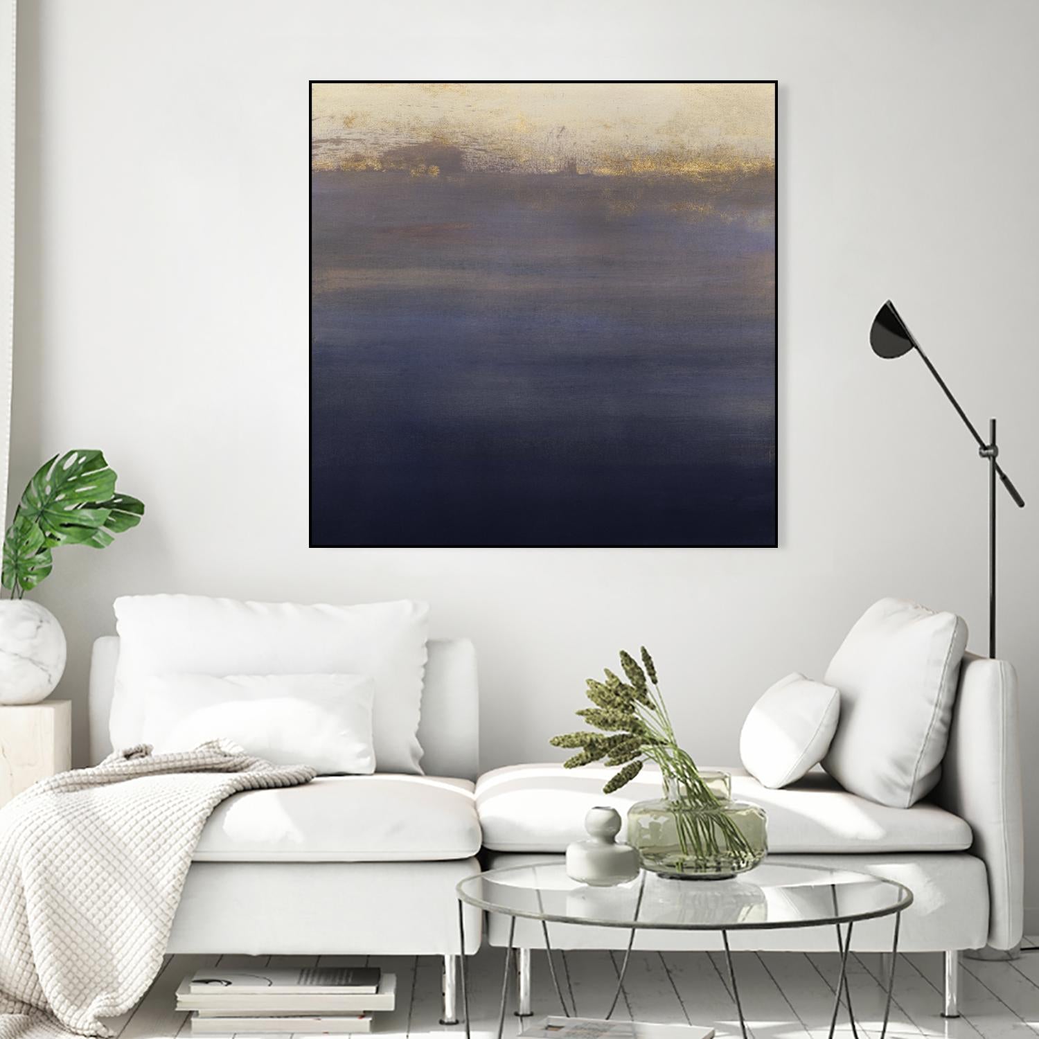 Indigo Sundown I by Victoria Borges on GIANT ART - pink abstract