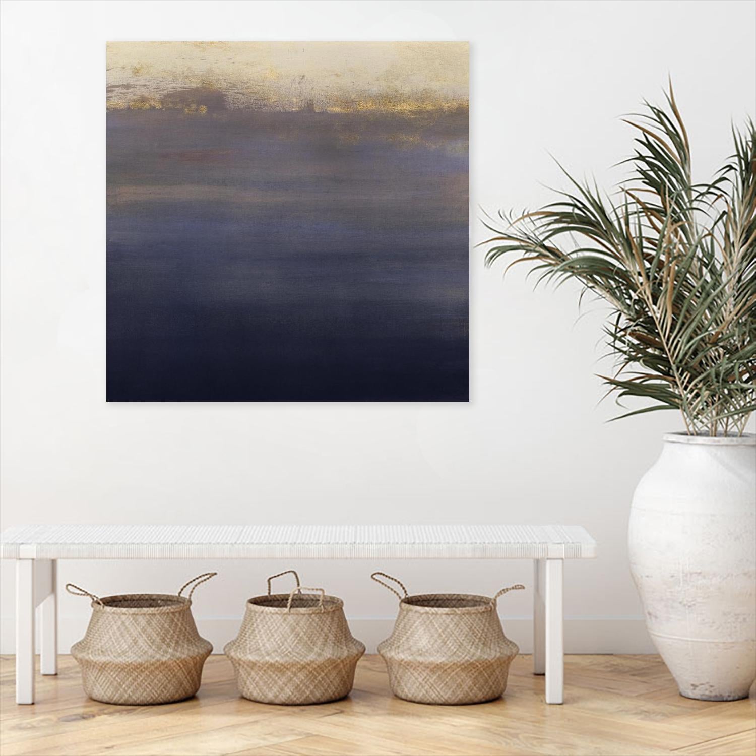 Indigo Sundown I by Victoria Borges on GIANT ART - pink abstract