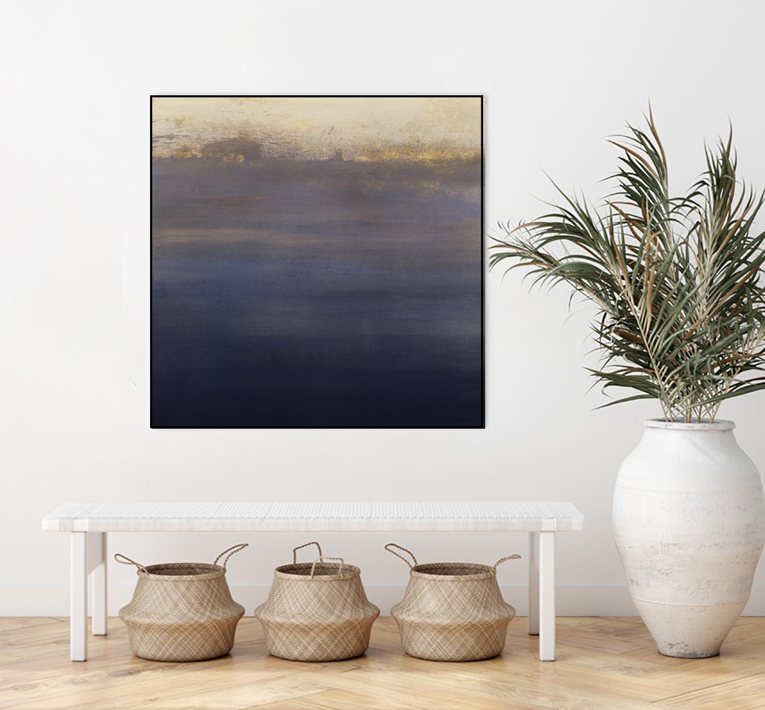 Indigo Sundown I by Victoria Borges on GIANT ART - pink abstract