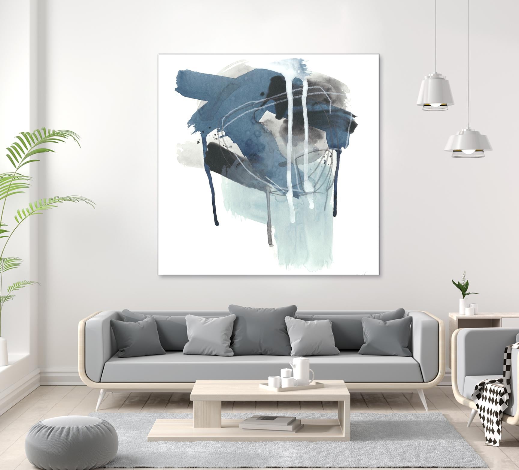 Incidental Indigo III by June Erica Vess on GIANT ART - blue abstract