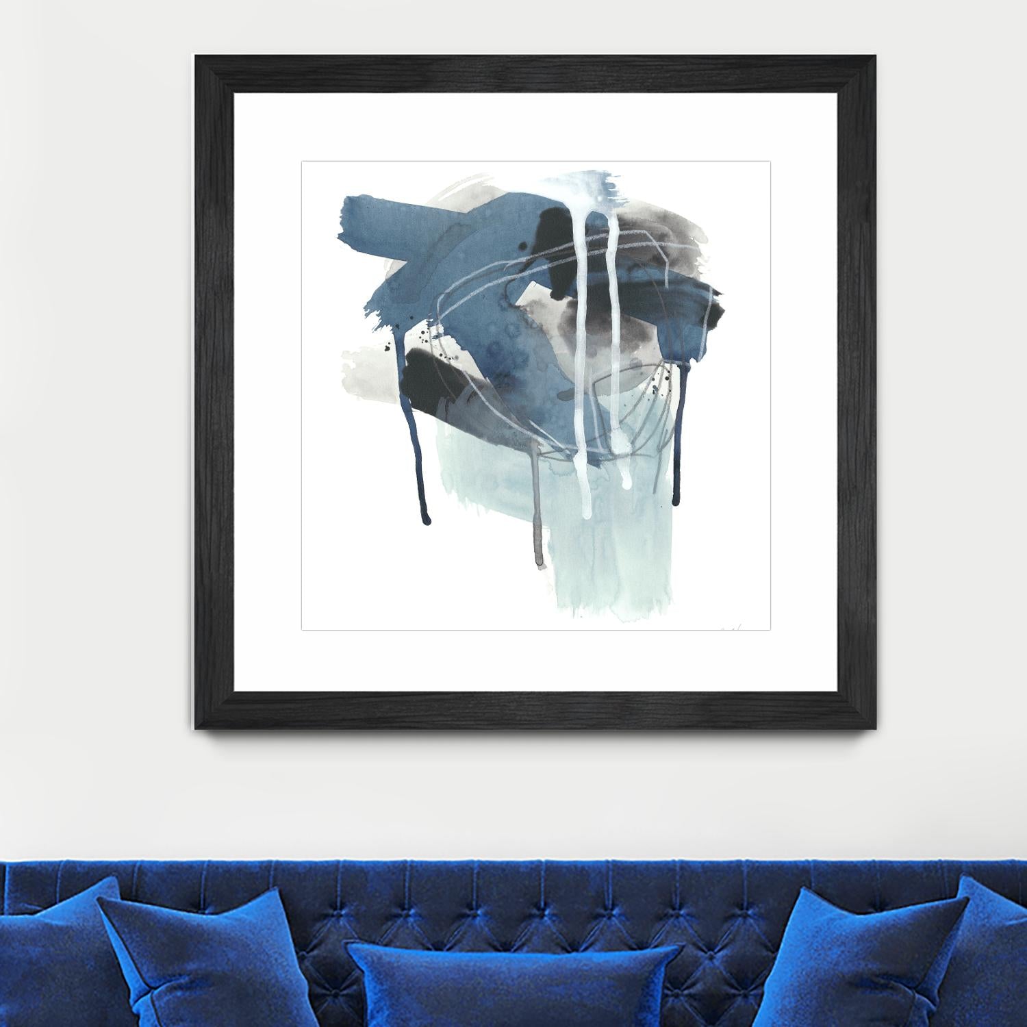 Incidental Indigo III by June Erica Vess on GIANT ART - blue abstract