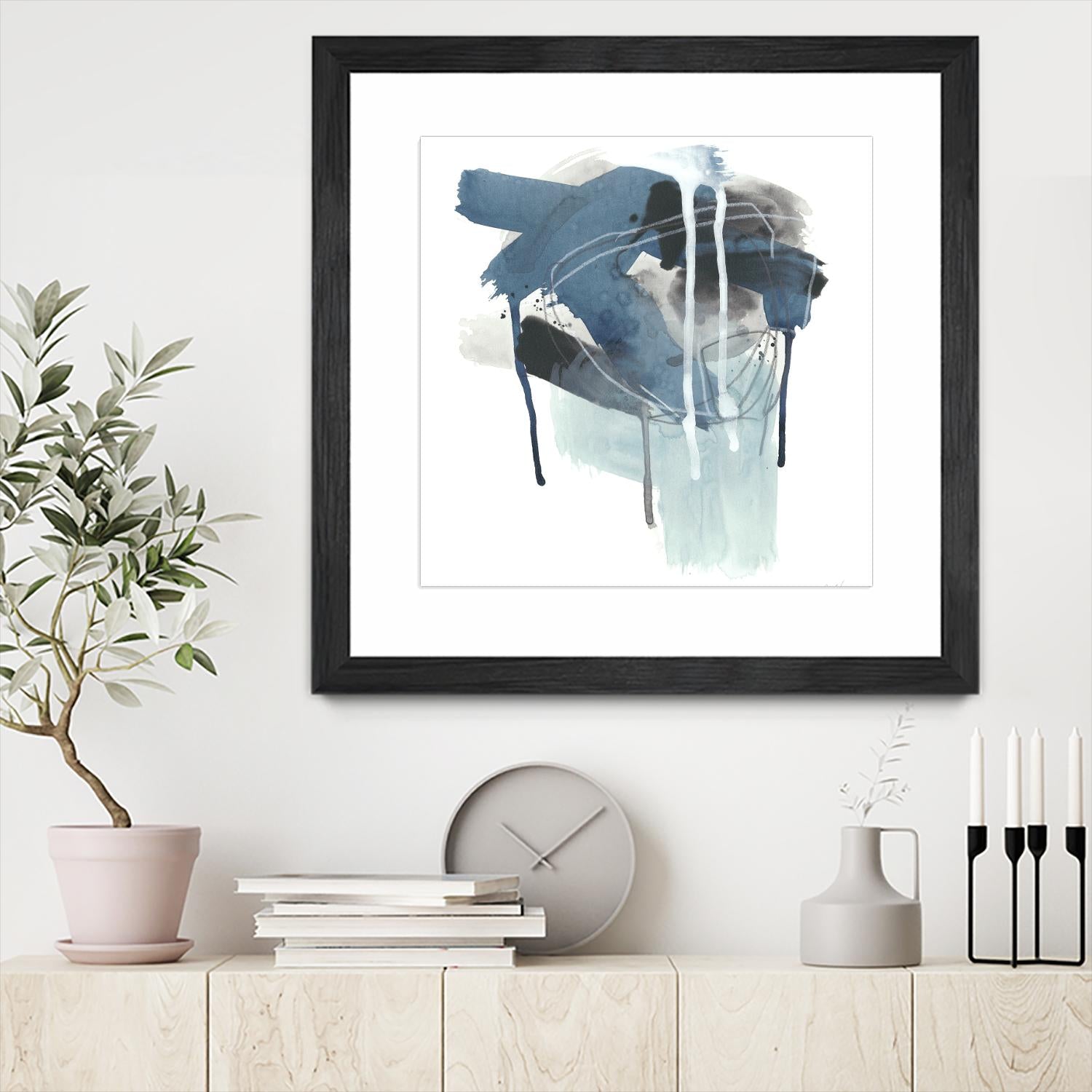 Incidental Indigo III by June Erica Vess on GIANT ART - blue abstract