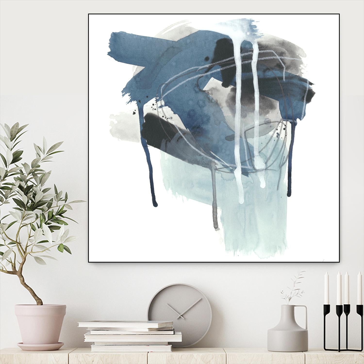 Incidental Indigo III by June Erica Vess on GIANT ART - blue abstract