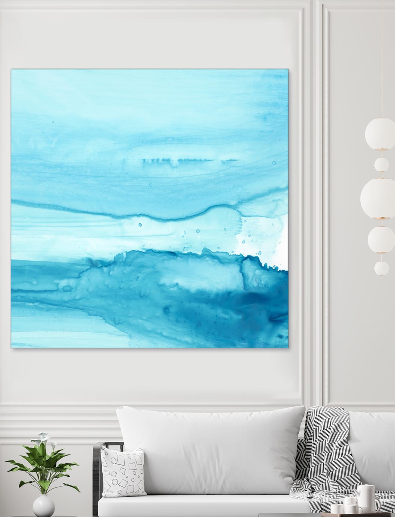 Making Waves IV by Ethan Harper on GIANT ART - blue abstract