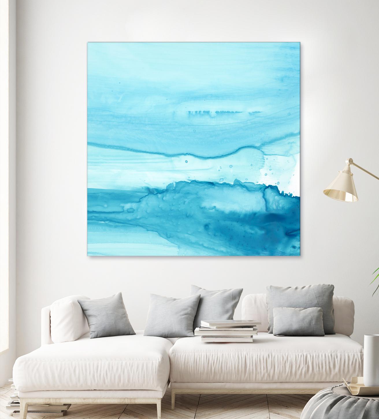 Making Waves IV by Ethan Harper on GIANT ART - blue abstract