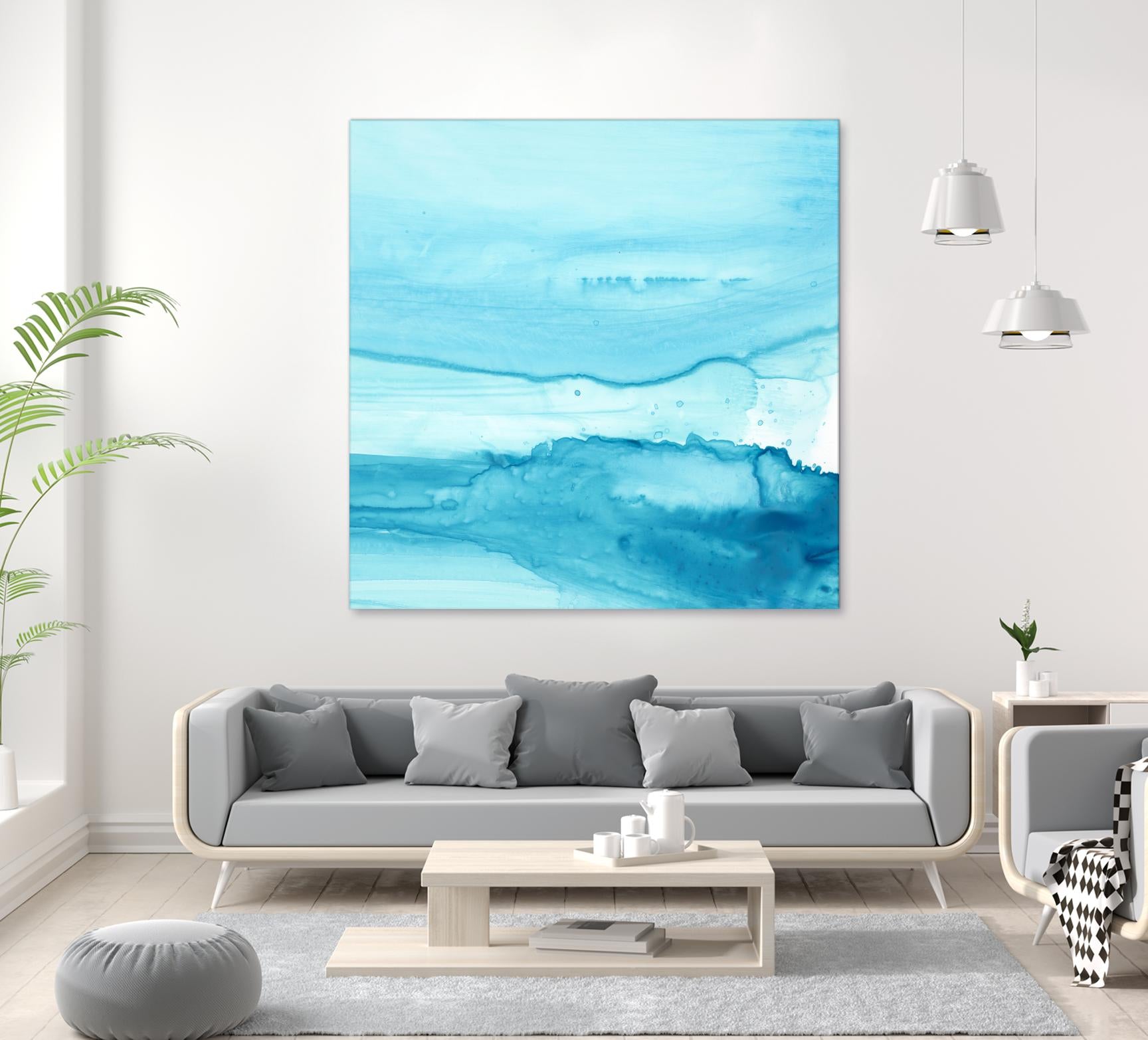 Making Waves IV by Ethan Harper on GIANT ART - blue abstract