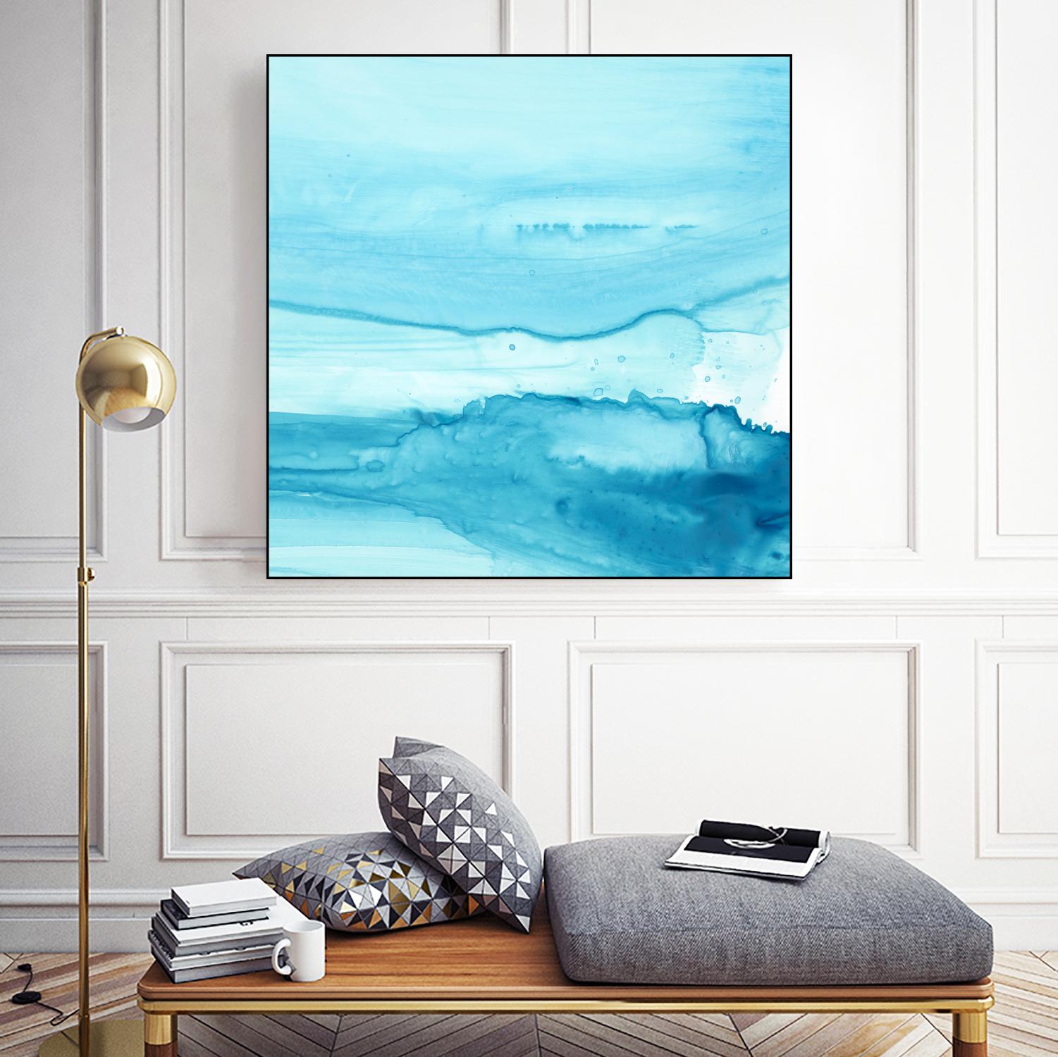 Making Waves IV by Ethan Harper on GIANT ART - blue abstract