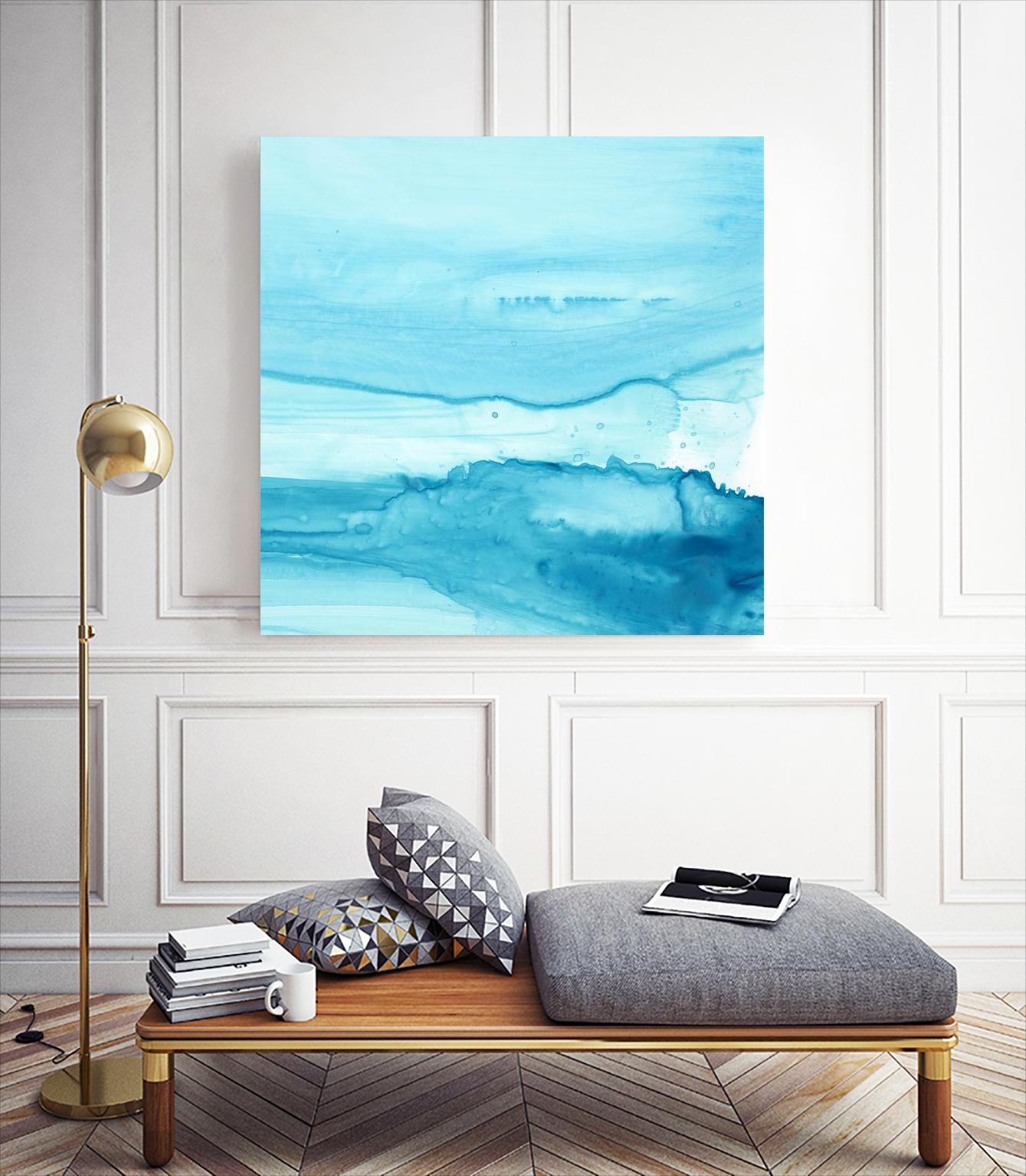 Making Waves IV by Ethan Harper on GIANT ART - blue abstract