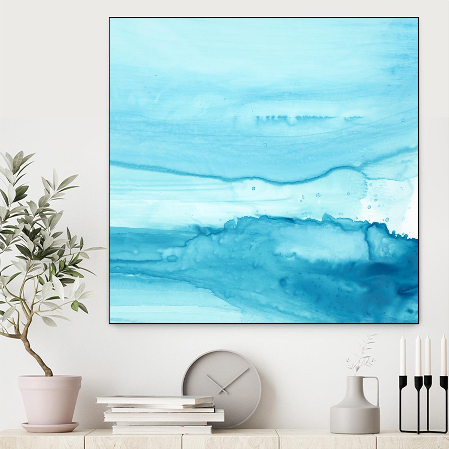 Making Waves IV by Ethan Harper on GIANT ART - blue abstract