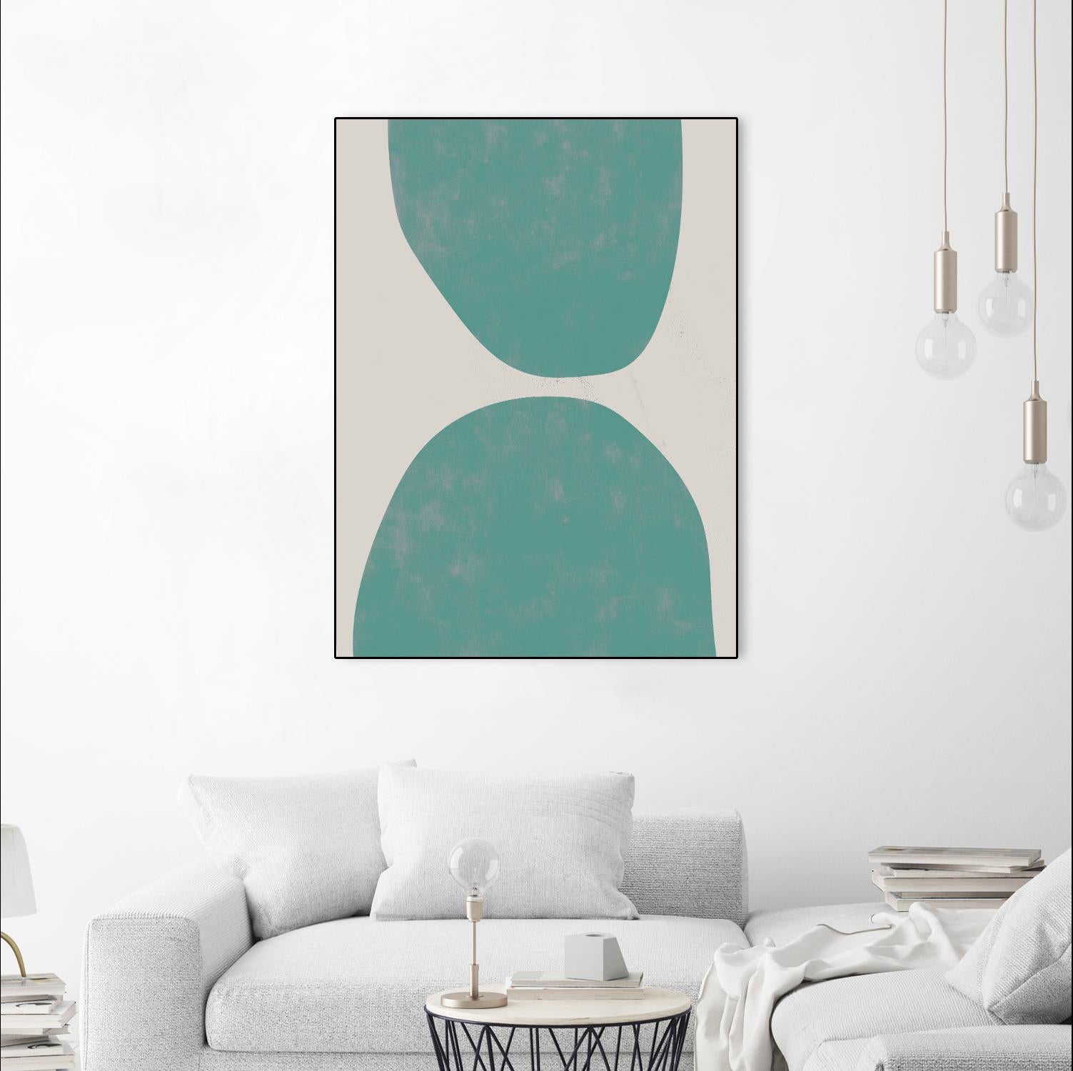 Jet Pack IX by Chariklia Zarris on GIANT ART - blue abstract