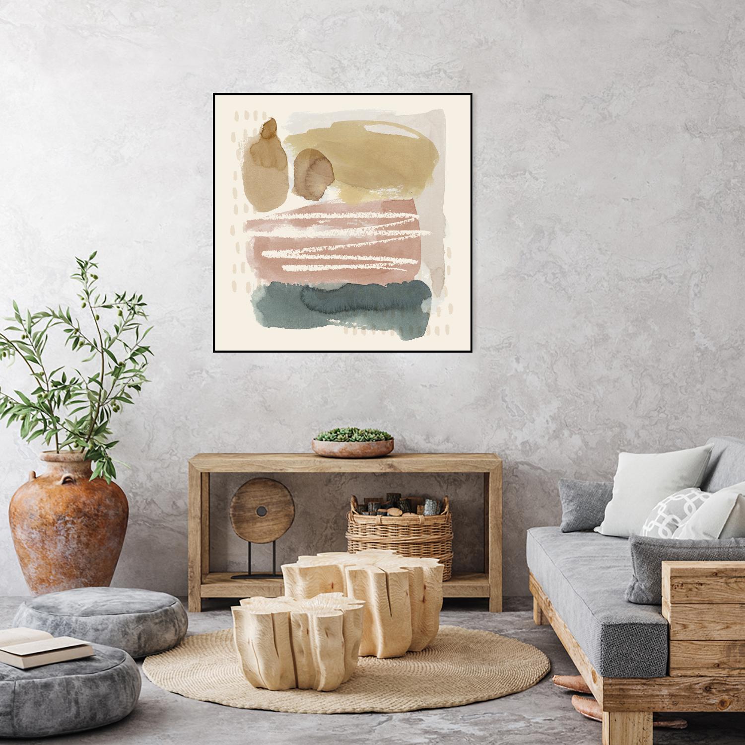 Ochre Echo I by Grace Popp on GIANT ART - abstract
