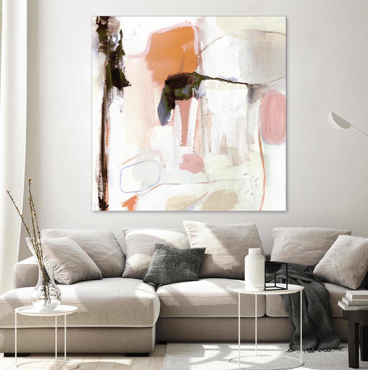 Ravel III by Victoria Borges on GIANT ART - pink abstract