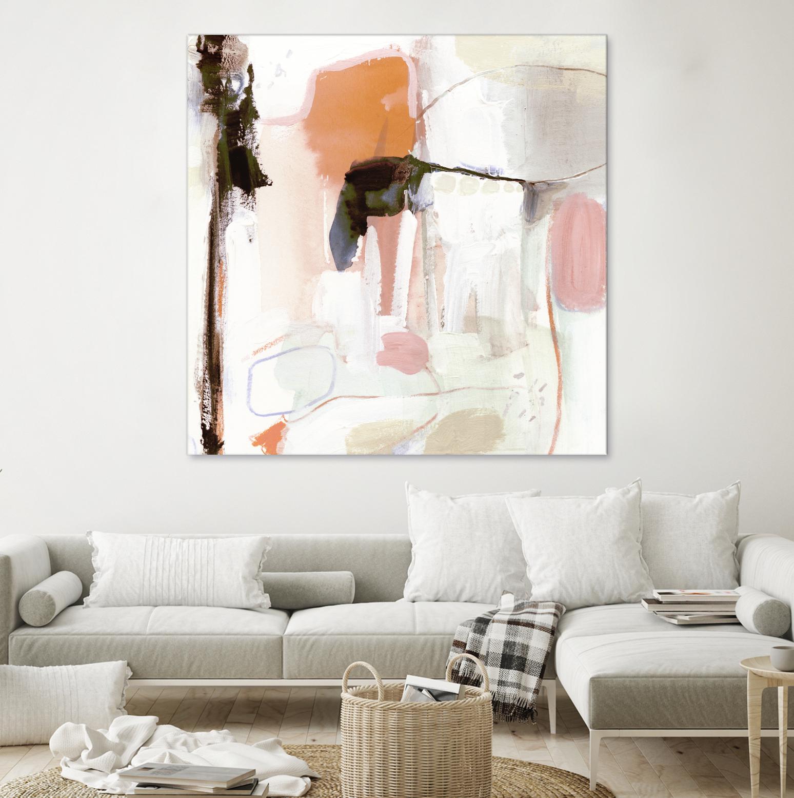 Ravel III by Victoria Borges on GIANT ART - pink abstract