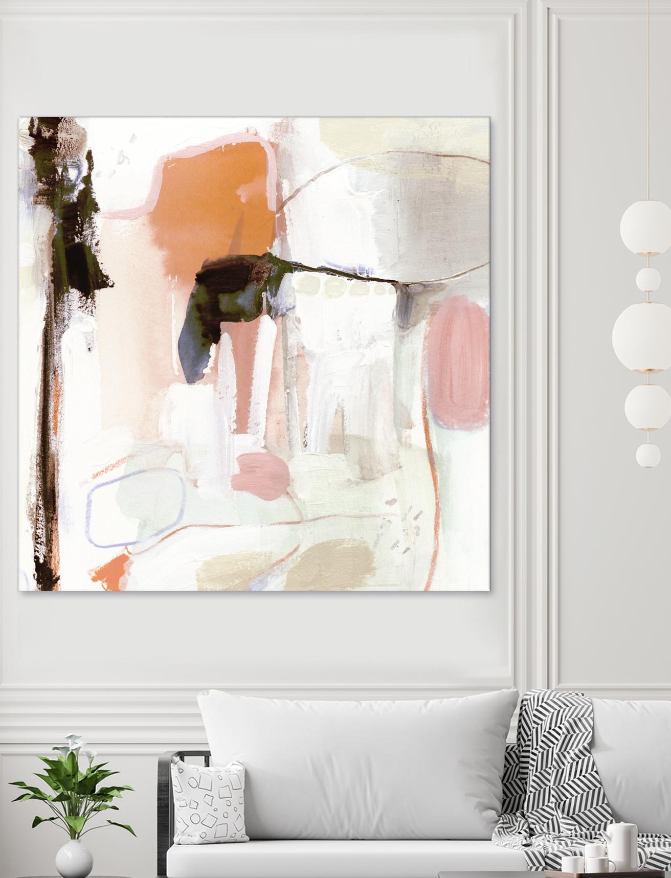 Ravel III by Victoria Borges on GIANT ART - pink abstract