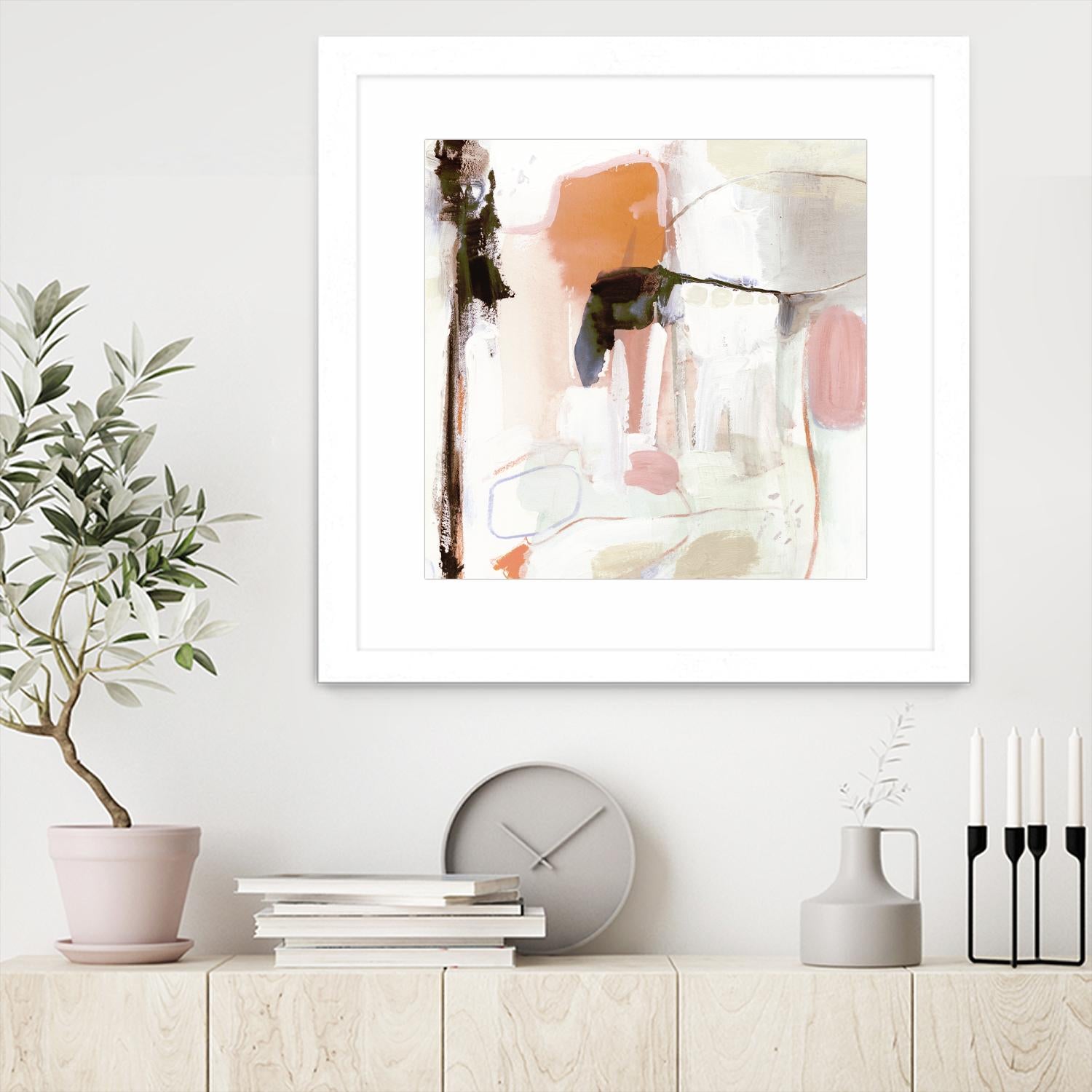 Ravel III by Victoria Borges on GIANT ART - pink abstract