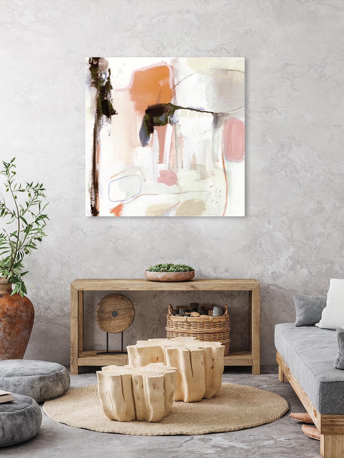 Ravel III by Victoria Borges on GIANT ART - pink abstract