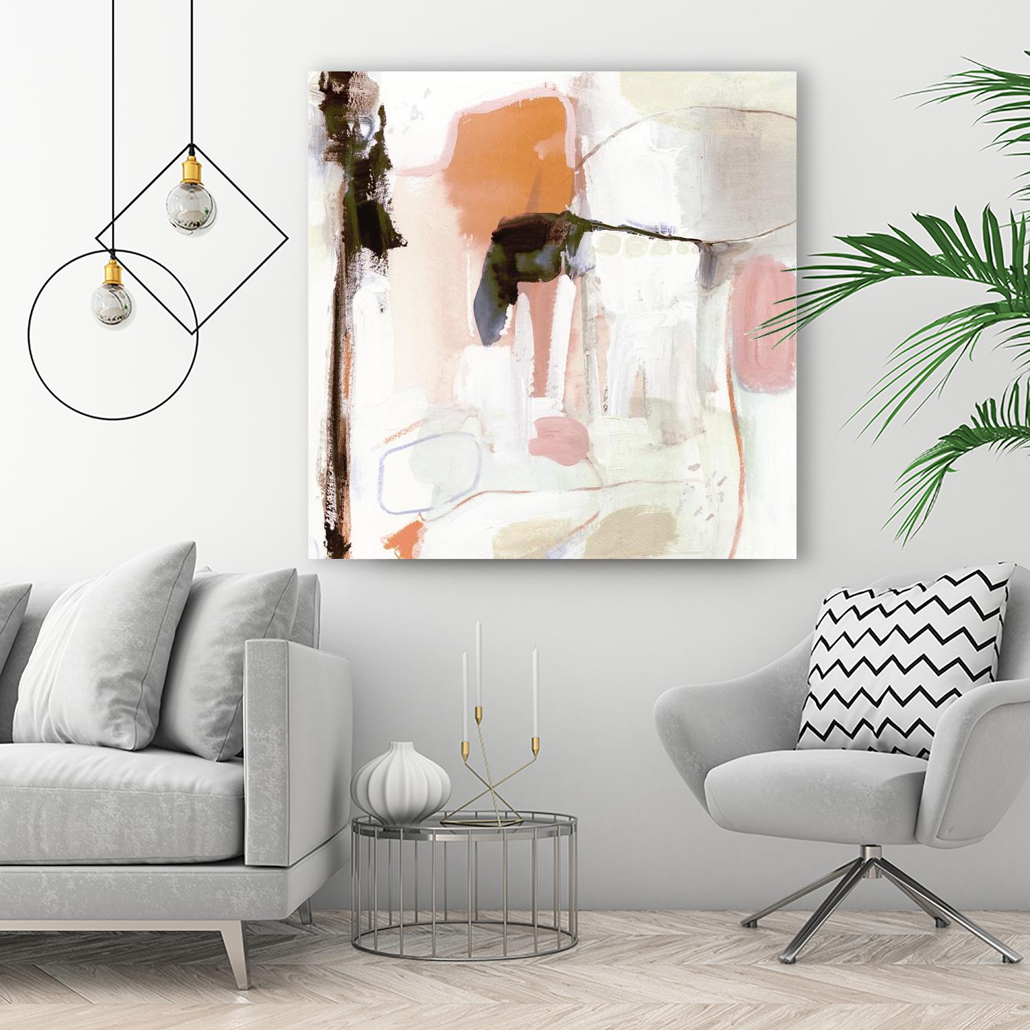 Ravel III by Victoria Borges on GIANT ART - pink abstract