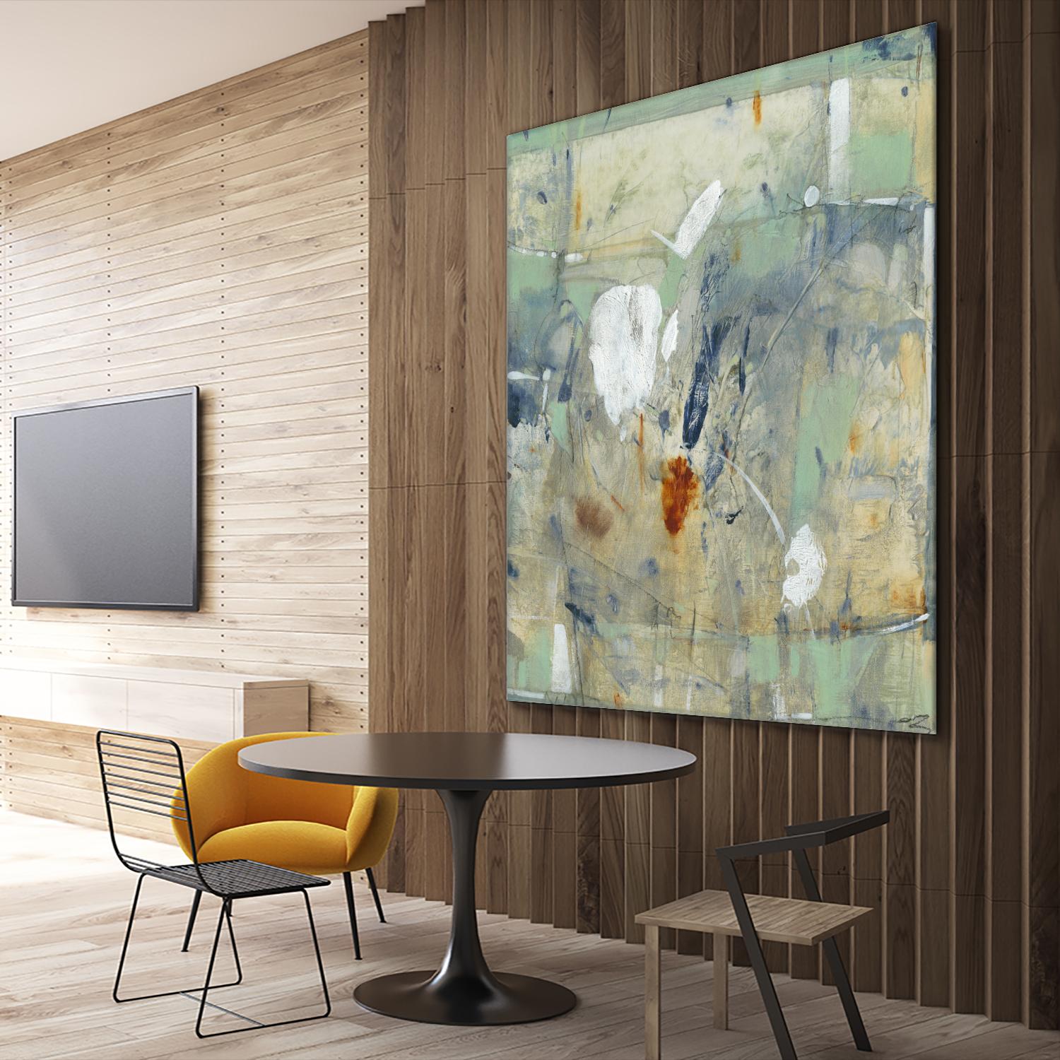 Clash II by Tim OToole on GIANT ART - green abstract