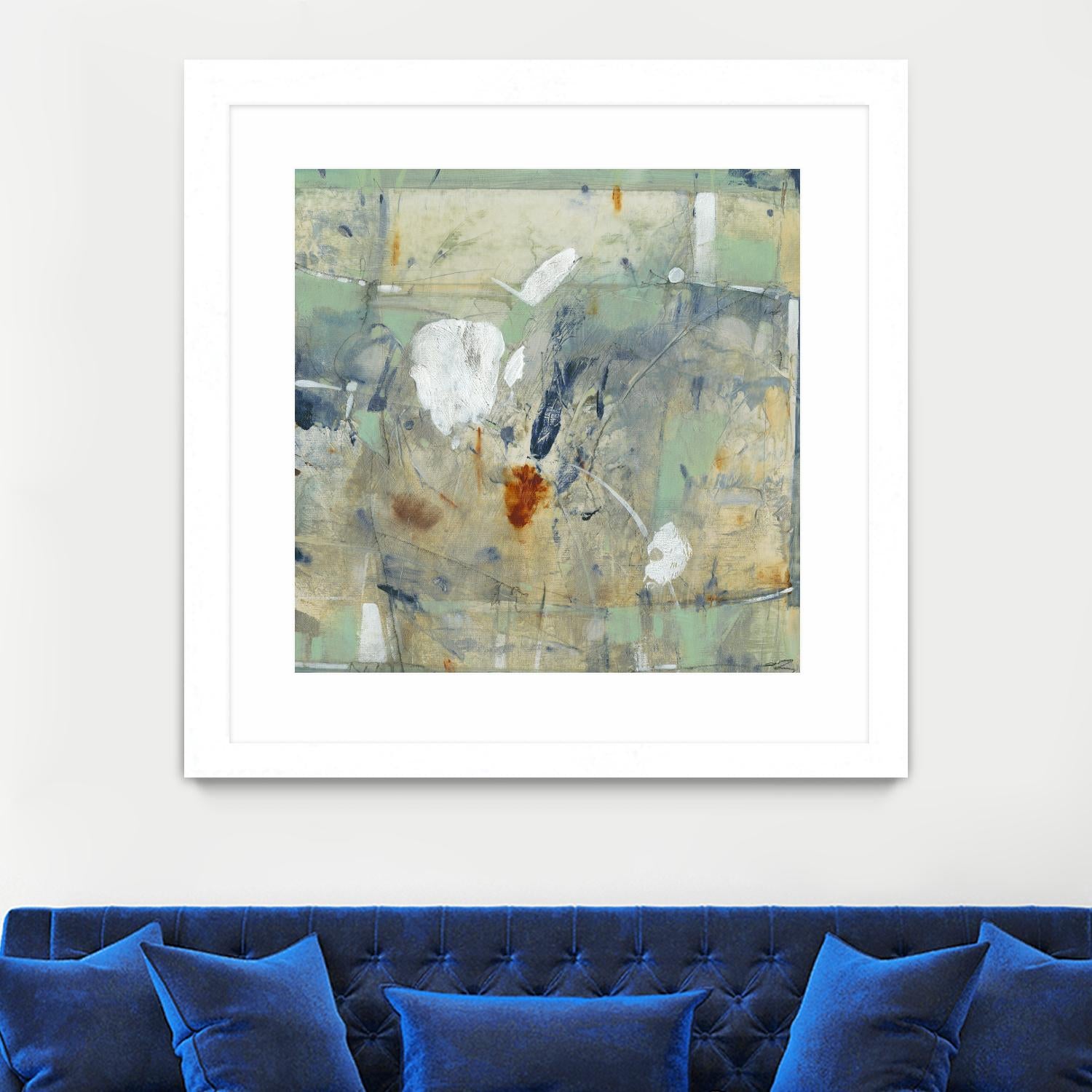 Clash II by Tim OToole on GIANT ART - green abstract