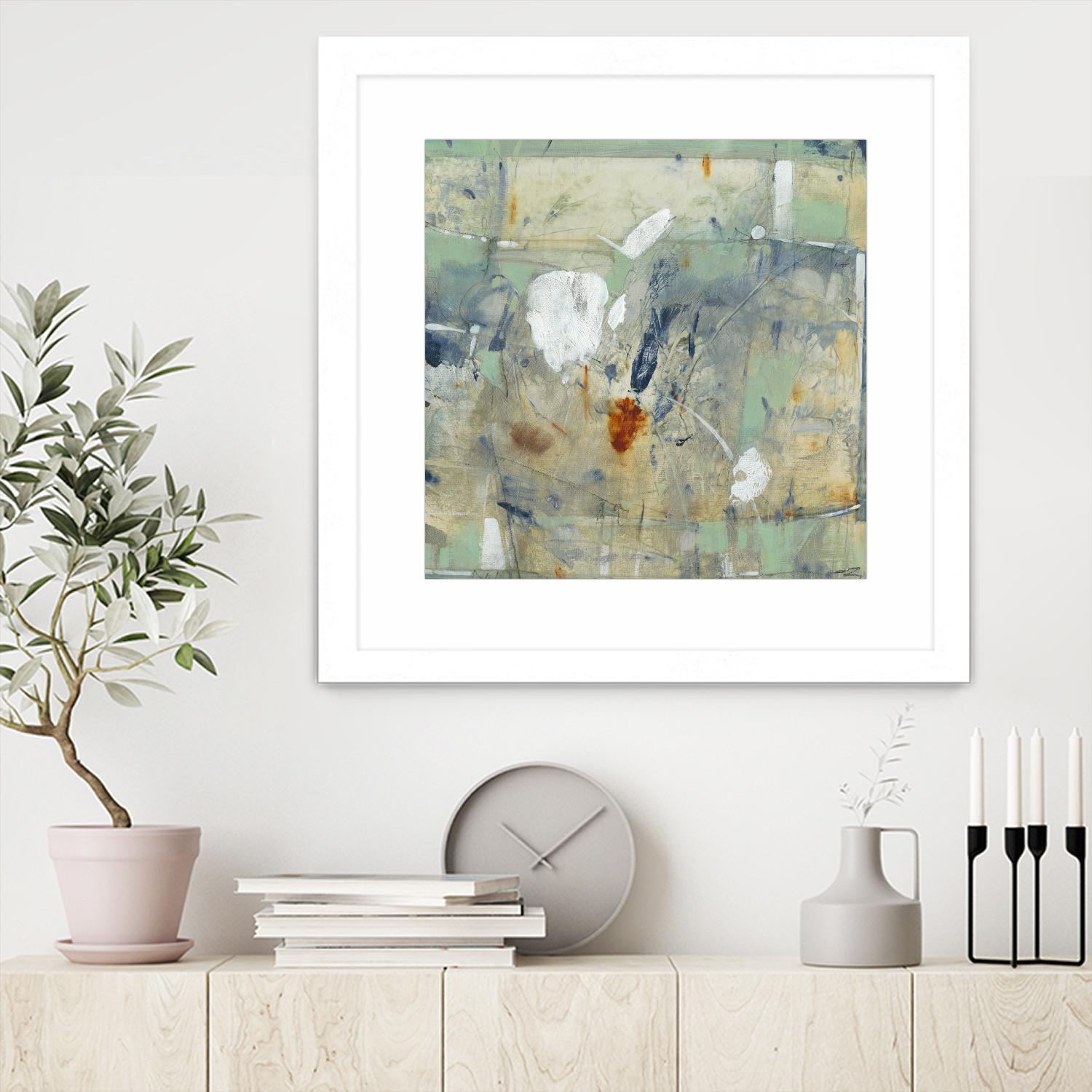 Clash II by Tim OToole on GIANT ART - green abstract