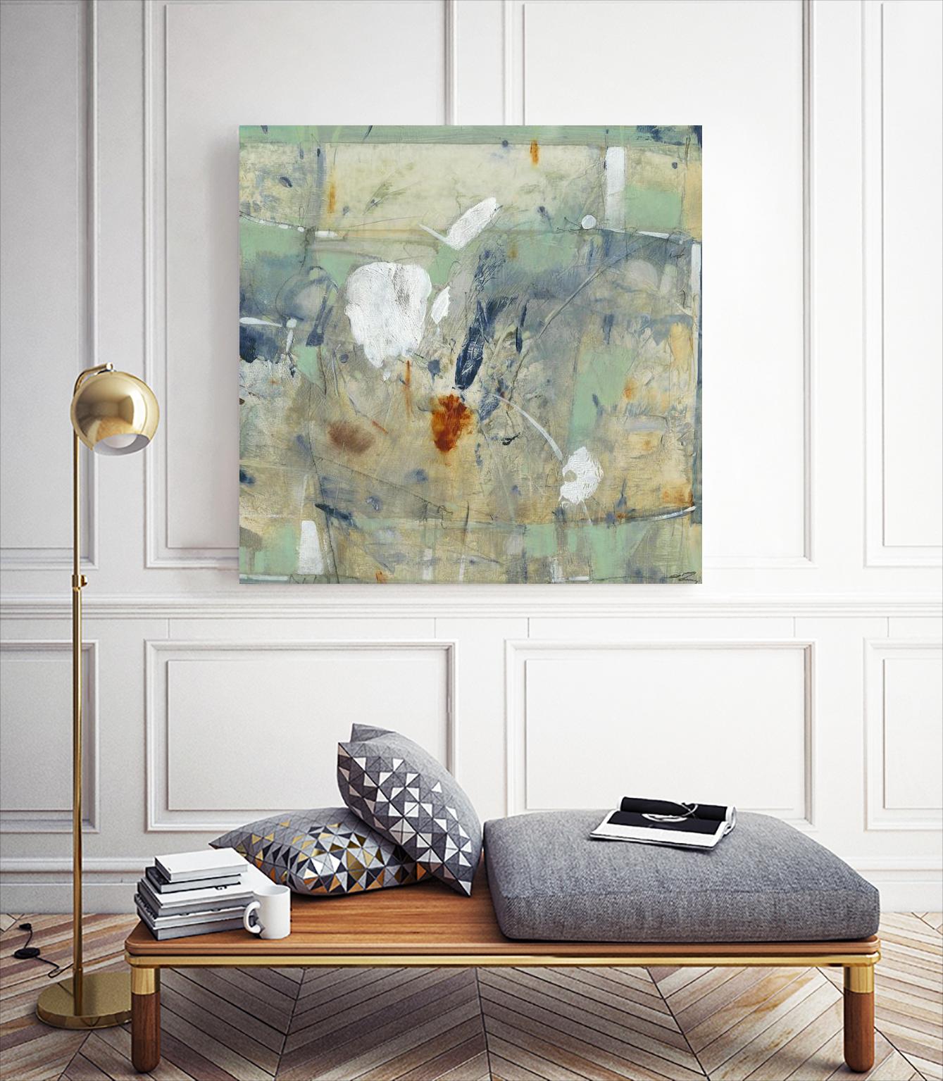 Clash II by Tim OToole on GIANT ART - green abstract