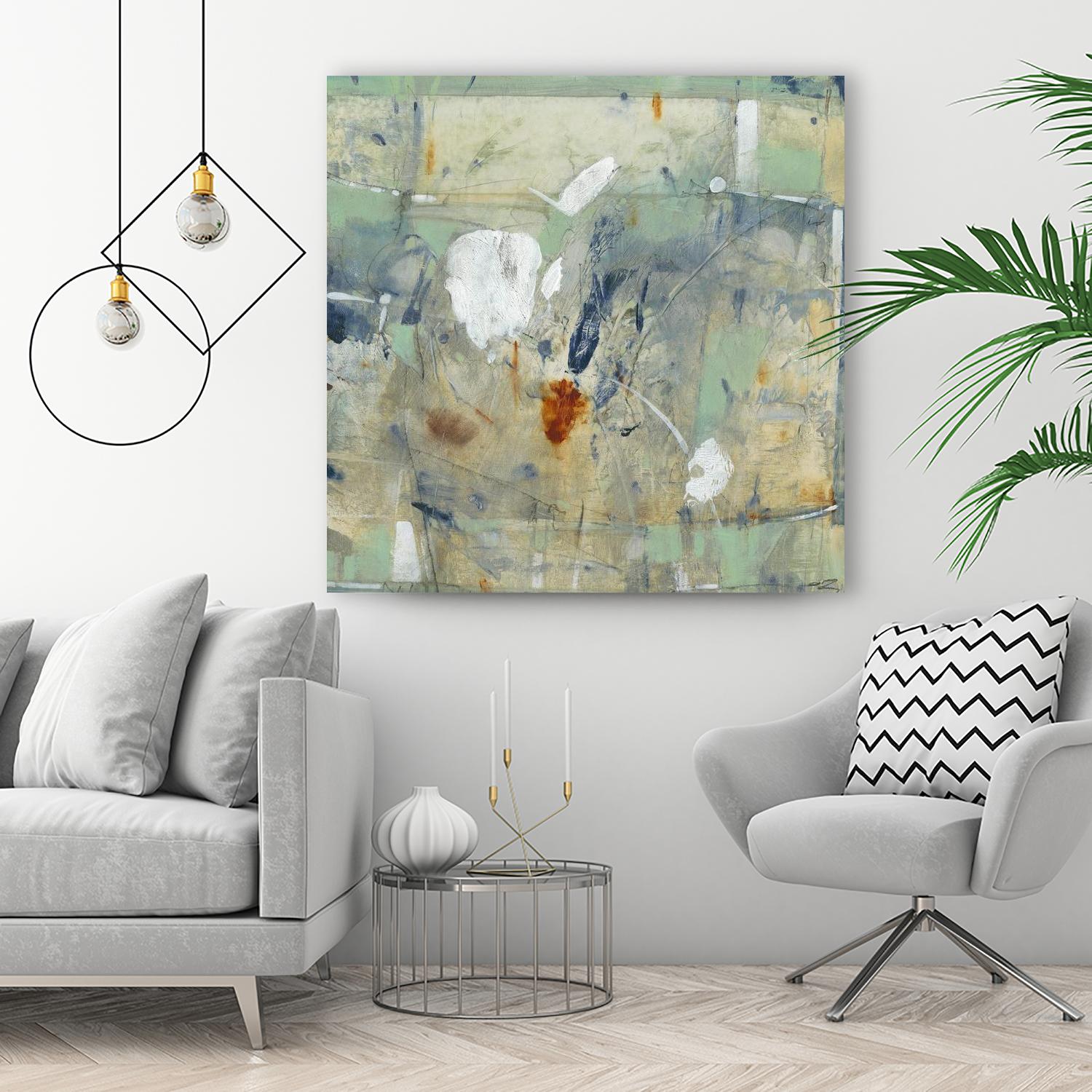 Clash II by Tim OToole on GIANT ART - green abstract