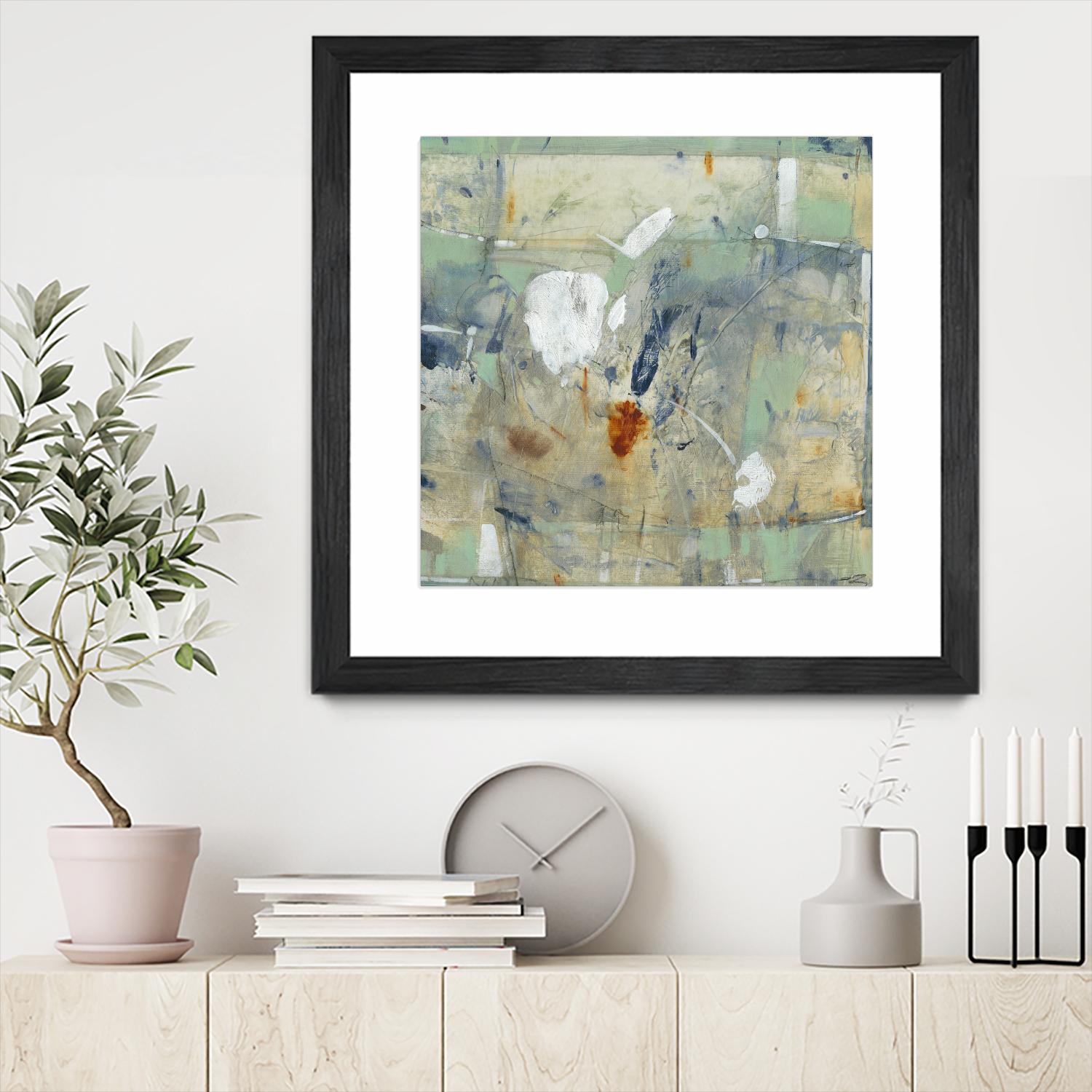 Clash II by Tim OToole on GIANT ART - green abstract